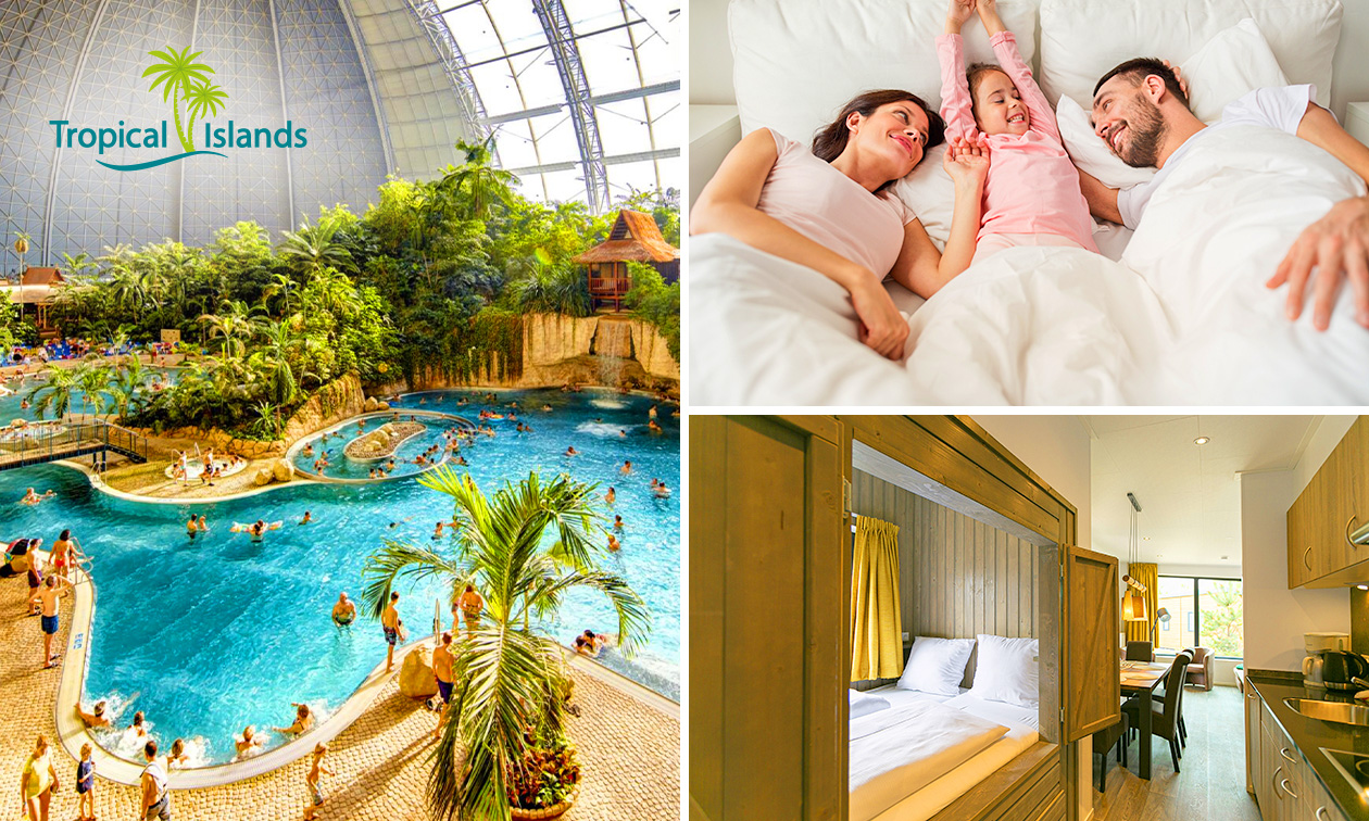 Tropical Islands, 2 of 3 overnachtingen voor 4 tot 6 personen bij